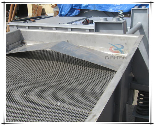 1025直线振动筛物料缓冲装置