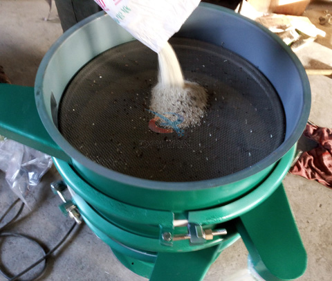 荞麦粉旋振筛试机